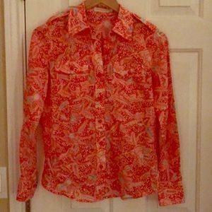 Tory Burch Blythe Shirt In paisley
